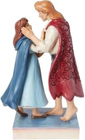 Resim Enesco Jim Shore Beauty and The Beast Belle and The Prince Figurine- Stone Resin El Boyalı Hazırlanmış Koleksiyon Disney Prenses Figürleri Ev Dekorasyonu Heykeli, 19,87 cm 
