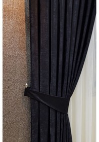 Resim Siyah Soft Fon Perde Siyah 