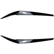 Resim Araba Karbon Fiber Görünüm Far Kaş Göz Kirpikleri Bmw 5 Serisi G30 G31 G38 F90 M5 540ı 525i 530i 1721 Parlak Siyah 