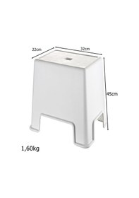 Resim Geseus Banyo Taburesi Büyük Boy Çok Amaçlı Tabure-129-Beyaz 