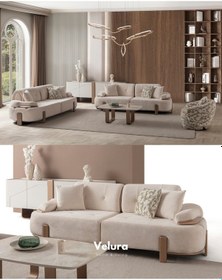 Resim Aras 3+3+1+1 Koltuk Takımı & Oturma Grubu Krem 