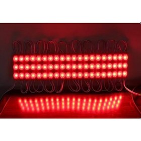 Resim Kırmızı Modül Mercekli 3 Ledli Kablolu Parmak Led 12 V 5 Adet 