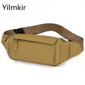 Resim Yilmkir Erkek Kamuflaj Omuz Çantası - Ayarlanabilir Askılık, Çoklu Fermuarlı Bölmeler, Dış Mekan Sporları ve Günlük Kullanım için Dayanıklı Kumaş, Kompakt Göğüs Çantası 