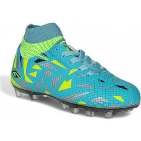 Resim Ayakkabımood Dgn 2303 Flt Çocuk Su Yeşili-sarı Çoraplı Krampon Ayakkabısı Sarı - Yeşil 