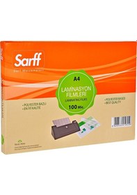Resim Sarff 100 Mikron Parlak A4 Pvc Laminasyon Filmi 100 Lü Paket 
