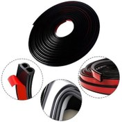 Resim 5 M B-şekil Kendinden Pencere Kapı Yapışkanlı Araba Trim Kenar Ses Yalıtımı Conta Şeridi 