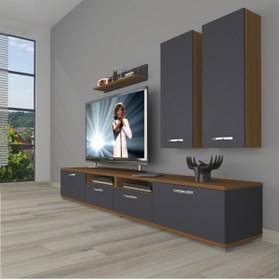 Resim Decoraktiv Eko 5220d Mdf Tv Ünitesi Tv Sehpası - Ceviz - Antrasit 