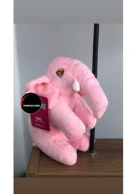 Resim Sevimli Fil Peluş Oyuncak Uyku Arkadaşı Hediyelik Paluş 20 Cm PEMBE 