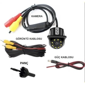 Resim KGN AUTO ACCESSORIES GERİ GÖRÜŞ KAMERASI TÜM EKRANLARA UYUMLU GECE GÖRÜŞLÜ HD GÖRÜNTÜ MESAFE ÇİZGİLİ 