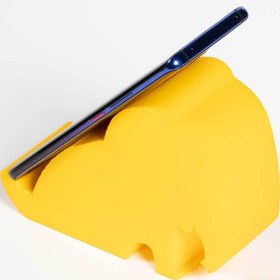 Resim Birlik Sünger Sünger Fil Masa Üstü Telefon Ve Tablet Tutacağı Sarı 14x10,5x6 Cm 