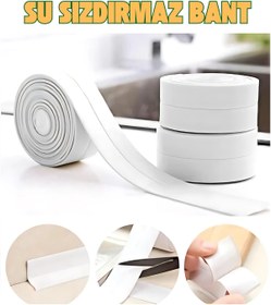 Resim obrigado 156 gr 3.2M Su Geçirmez Banyo Küvet ve Lavabo Kenar Bandı Dayanıklı Sızdırmazlık 