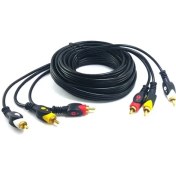 Resim Swat 3Rca-3Rca Görüntü Ve Ses Kablosu 3 Metre Gold Seri 