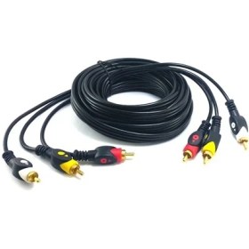 Resim Swat 3Rca-3Rca Görüntü Ve Ses Kablosu 3 Metre Gold Seri 