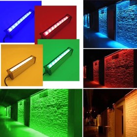 Resim 100 cm Wallwasher LED Bina Dış Duvar Aydınlatma Günışığı Işık 