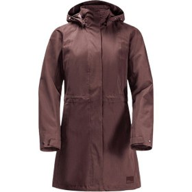 Resim Jack Wolfskin Ottowa Coat Kadın Outdoor Mont 1107244 Bej - Bordo 
