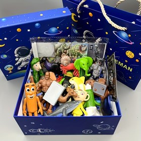 Resim İtalyan Beyinrot karakterinin koleksiyon figürleri - Tungtungtung Sahur, Tralalerotralala, Cadılar Bayramı ve Noel hediyeleri için mükemmel - Masaüstü dekorasyonu, hediye ve koleksiyon için uygun yaratıcı bir tasarım - Doğum günleri, partiler ve ev dekorasyonu için ideal bir seçim, rastgele tarzlar ile benzersiz bir deneyim için. 