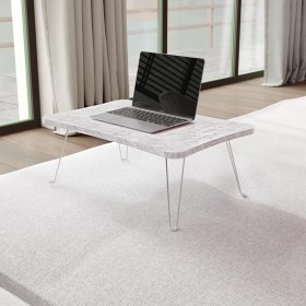 Resim Taşınabilir Katlanır Yatak Koltuk Üstü Hasta Servis Laptop Bilgisayar Çalışma Sehpası - Kristal 