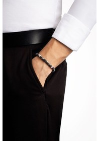 Resim So Chic Jasper Taşlı 22 Cm Çelik Erkek Bileklik Çelik 