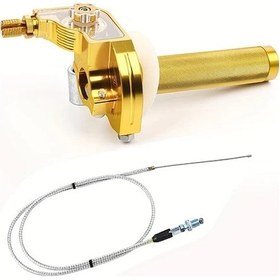 Resim Motion003 22mm Cnc Alüminyum Hızlı Sökme Atv Gaz Kelebeği Kolu - Altın Renk 