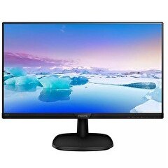 Resim PHILIPS 23.8 243V7QJABF/01 IPS 4MS 75MHZ 1XVGA 1XHDMI 1XDP FHD 1920X1080 HOPARLÖR FLICKER-FREE VESA SİYAH 
