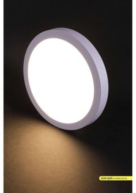 Resim ACK Sıva Üstü Yuvarlak LED Panel Armatür Beyaz Gövde 3000K Gün Iş Beyaz 