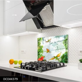 Resim Olinpa Cam Ocak Arkası Koruyucu | Kuş 