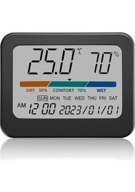 Resim Sones İç Mekan Sıcaklık Ve Nem Monitörü Termometre Higrometre Sürekli Takvimli 