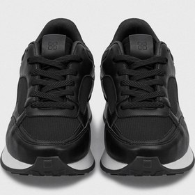 Resim Avva Erkek Siyah Parçalı Esnek Taban Sneaker Ayakkabı A31Y8023 