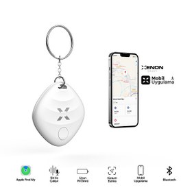 Resim Xenon Smart Air Tag Akıllı Bluetooth Takip Cihazı iOS Uyumlu Kayıp Eşya Bulucu 