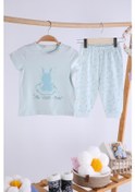 Resim Babyhola Kız Bebek Çocuk Pamuk Pijama Takımı Tavşan Desen 11912 001 