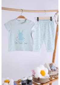 Resim Babyhola Kız Bebek Çocuk Pamuk Pijama Takımı Tavşan Desen 11912 001 