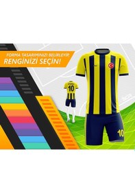 Resim Acr Giyim Kişiye Özel Futbol Forması Sarı Lacivert 2020 Lacivert 