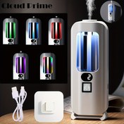 Resim 1 Makine + 1 Şişe Esanssız USB Şarjlı AromaRahatlatıcı Cihaz - şık beyaz, renkli LED ışık, uzun süreli taze hava, yatak odaları ve banyolar için ev nemlendirici - harika hediye (esanssız) 