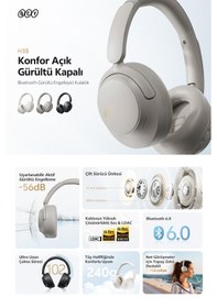 Resim Qcy H3S Bluetooth 6.0 Kulak Üstü Kulaklık 