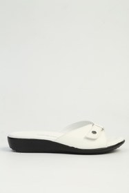 Resim Pierre Cardin Beyaz Kadın Terlik PC-7813 