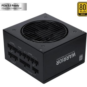 Resim PowerBoost BST-ATX1200GF1 WARRIOR 1200w 80+ GOLD PCI-E Gen 5.0 Full Modüler Fanlı ATX PSU (JPSU-BST-ATXW1200GF1) 
