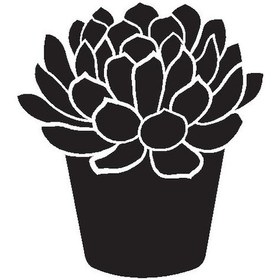 Resim Saksı Çiçeği Kaktüs Oto-motor-laptop-duvar-dekor Tip 1 20 X 22 Cm 