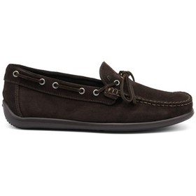 Resim T.moro Oxford Klasik Erkek 14d9 Frau Castoro Casual Suede Boat Lofers Koyu Kahverengi 