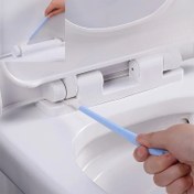 Resim Değiştirilebilir Başlıklı 30 Adet Tek Kullanımlık Çatlak Temizleme Fırçaları - Tuvalet, Mutfak, Oturma Odası, Yatak Odası, Veranda için Çok Yüzeyli Detay Temizleme Fırça Seti - Tuvalet Köşeleri, Pencere Olukları, Kapı Rayları, Klavyeler için İdeal - Mavi 