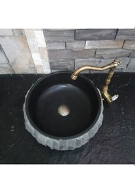 Resim Bazalt Dışı Patlatma Teker Lavabo 