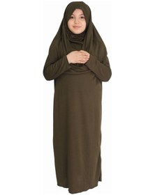Resim Zehranaz Namaz Elbisesi Koyu Kahverengi Fermuarsız Namaz Elbisesi Koyu Kahverengi 