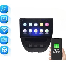 Resim Peugeot 107 /citroen C1/toyota Aygo 2007/2013 10 İnç 8-128 Pro Model Qled Ekran 9" 