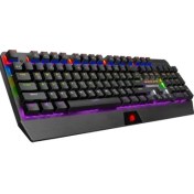 Resim Gamebooster GB-G5R Q USB Defender Red Switch Siyah Rainbow Mekanik Türkçe Klavye 