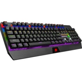 Resim Gamebooster GB-G5R Q USB Defender Red Switch Siyah Rainbow Mekanik Türkçe Klavye 