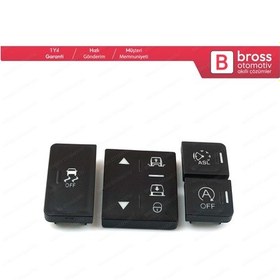 Resim Range Rover Sport L494 Makyajsız için Konsol Düğme Kapağı Off Lu N11.14081 