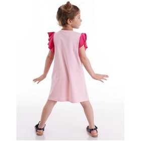 Resim Denokids Mushi Pembe Kelebek Kız Elbise Pembe 