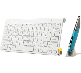 Resim Sones Km-909 2.4ghz Kablosuz Multimedya Klavye + Kablosuz Optik Kalem Fare Ve Usb Alıcı Seti, Bilgisayar, Pc, Dizüstü Bilgisayar, Rastgele Kalem Fare Renk Teslimatı 