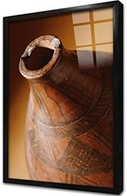 Resim Küp ve Testi Obje Çerçeveli Cam Tablo 20x30 cm CA23105 