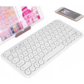 Resim Qwert Bluetooth iPad Klavye Fare Seti Dizüstü Pc Gamer Tablet Için Xiaomi Mini Şarj Edilebilir Sihirli Klavye Mouse Combo Dizüstü Bilgisayar Tuş Takımı | Klavyeler (Beyaz) (Yurt Dışından) 