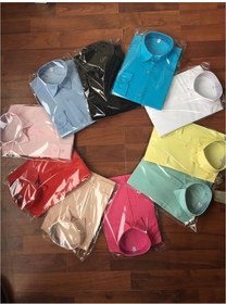 Resim A.L.M Kids Keten Çocuk Uzunkol Gömlek 